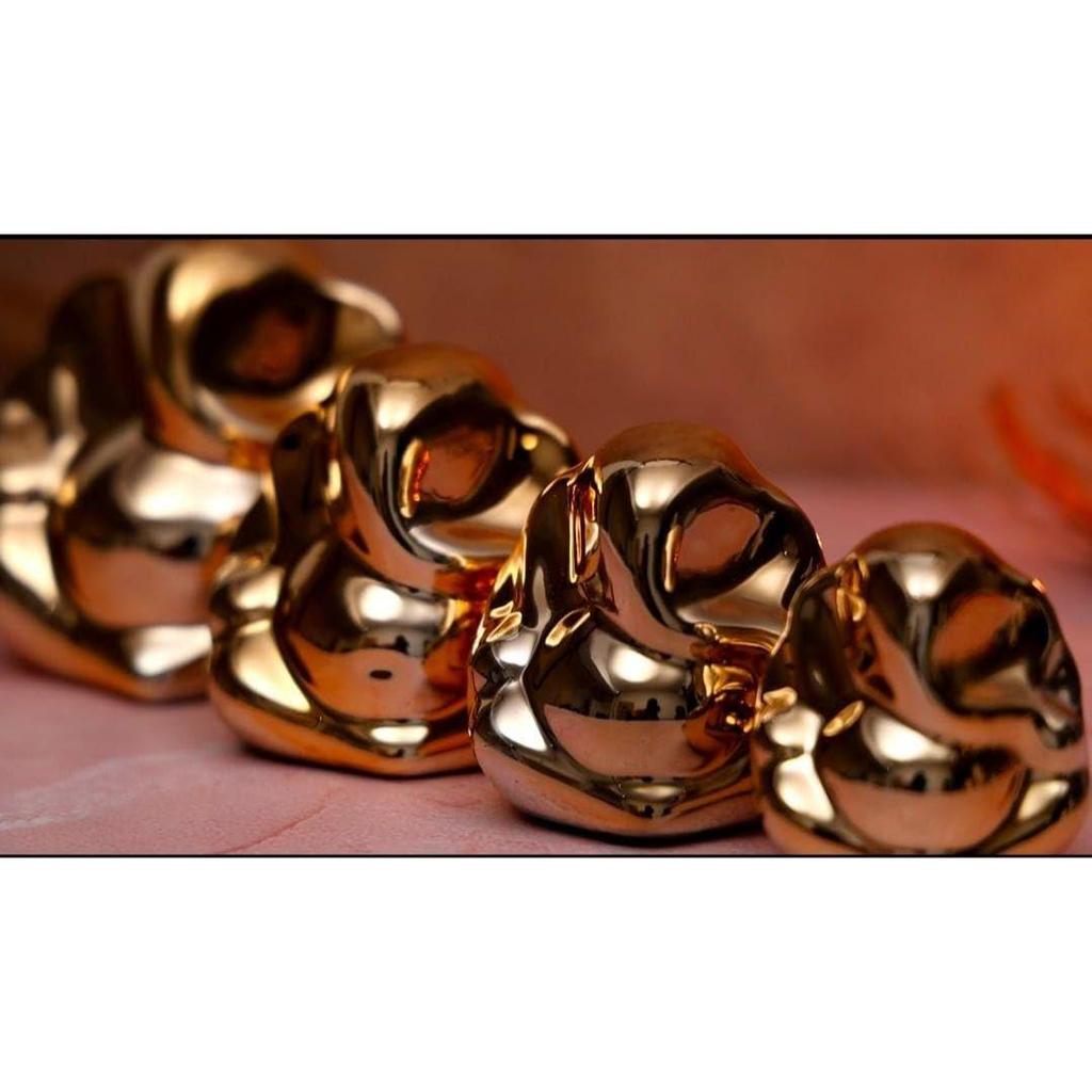 Golden Ganpati Idol for Car Dashboard, Home Temple & Office Decor To Invite Blessings, Positivity, and Good Fortune