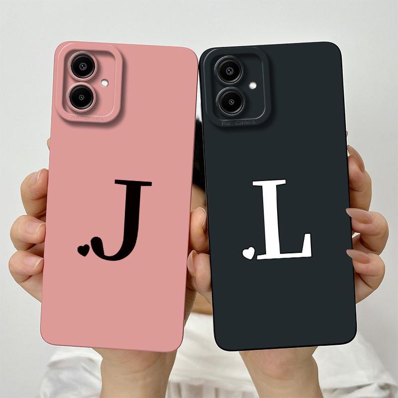 Case For Samsung A07 Cute Lover Letters Soft Phone Back Cover For Galaxy A07 4G Full Protection Liquid Silicone Shockproof Funda