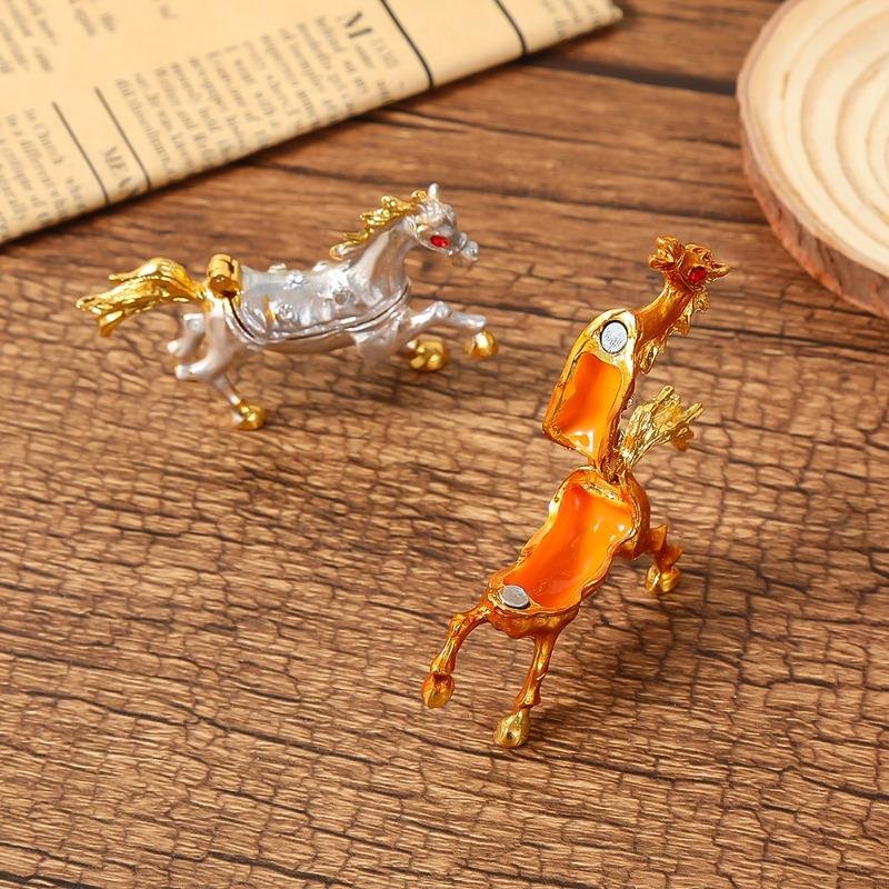 Jewelry Box, Home Decor, Craft Gift, Horse Jewelry Box, Small Pendant, Bedroom Diamond-encrusted Decorative Piece