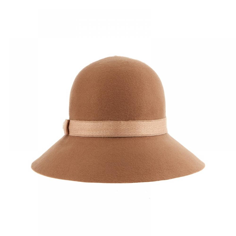 Helen Kaminski Hat51464 Ca Alfreda 9 Camel Ribbon Cashmere Bucket Hat