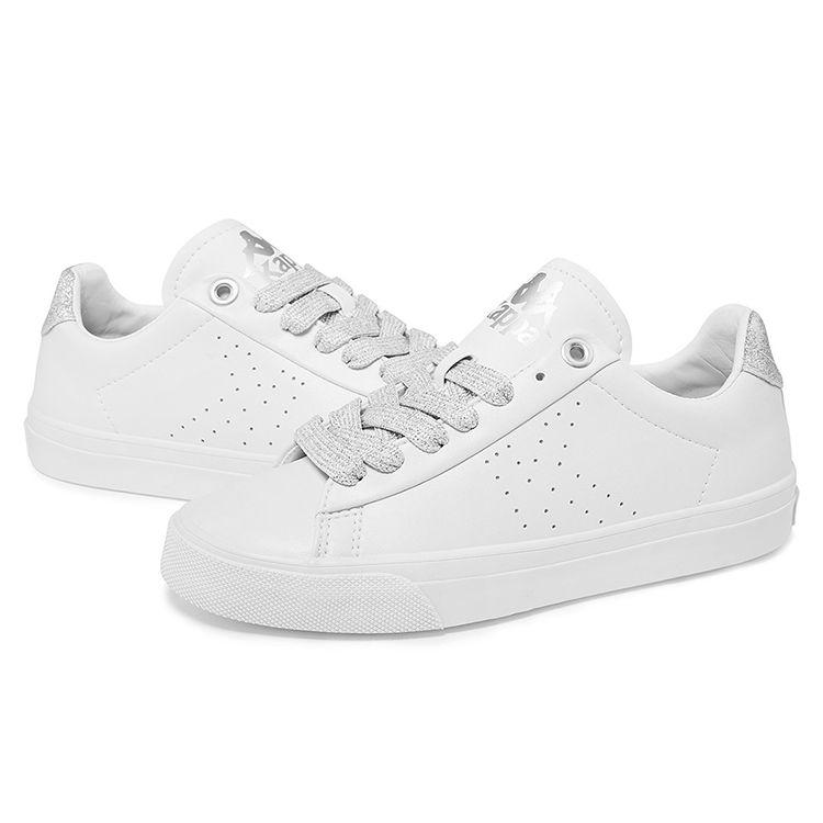 Kappa Slip-Resistant Durable Shock-Absorbing Low-Top Skate Shoes Women Sneakers White K0865CC09V-030