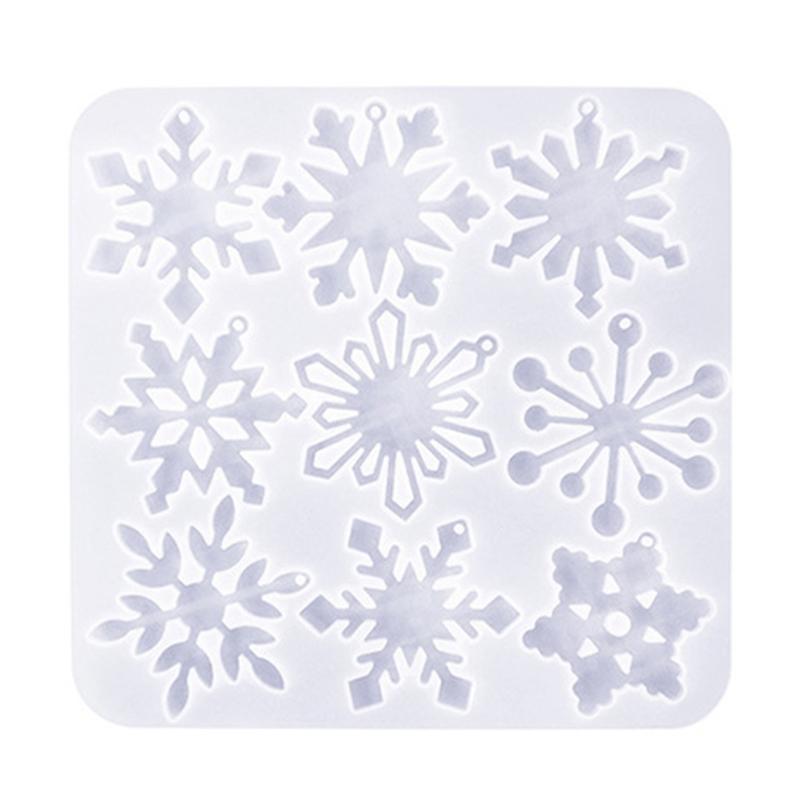 Χριστουγεννιάτικα Σκουλαρίκια Καλούπι Εποξειδική Ρητίνη Σιλικονούχα Καλούπια DIYs Κρεμαστό Νιφάδα Χιονιού Καλούπι Σκουλαρικιών Μπρελόκ Εργαλείο Κοσμημάτων Εποξειδικής Ρητίνης