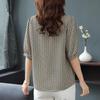 2026 Summer Women's Printed Silk Top – Stylish Loose Short Sleeve T-shirt for Middle-aged and Young Mothers