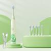 Children Sonic Electric Toothbrush for Kids Rechargeable Smart Timer 4 Modes Tooth Brush Cartoon Pattern With Replacement Heads