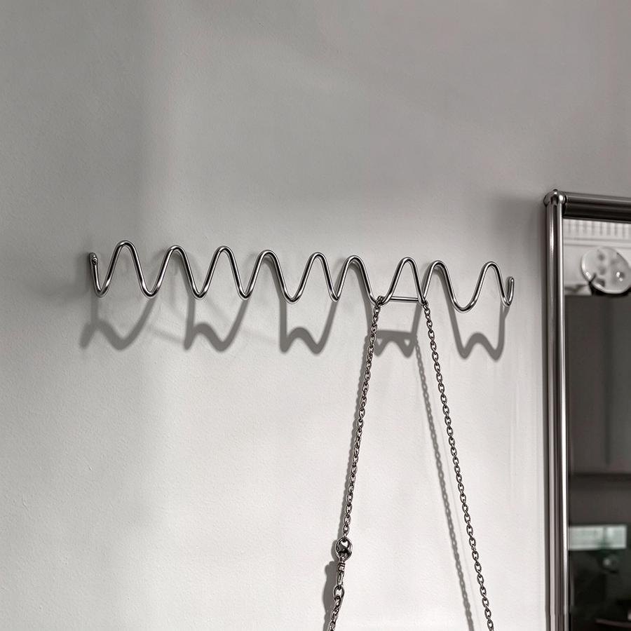 Minimalistische Haken Garderobe für den Eingang Wandmontage Wand hinter der Tür Flur Kleider Huthaken Galvanisierte Metallhaken