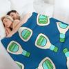Ranch - salad dressing bottle (blue) Throw Blanket Quilt Giant Sofa Tourist Thin Blankets