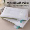 Cotton Pillow Core With Quilted Stitching Hypoallergenic Anti-Mite Neck Support Adults