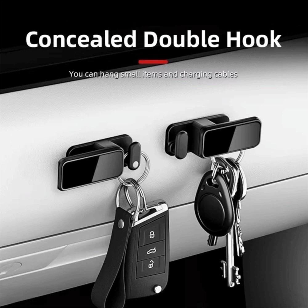 Multifunctional Car Hooks Hanger ABS Bags Holder Creative Car Clips Hooks Car Accessories