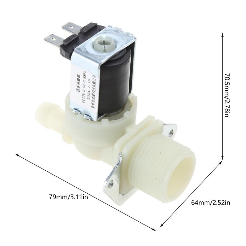 Plastic Electromagnetic Valve DC12V 24V AC220V Parallel One-Way Valve Electric Solenoid Valve Metal Electric Valve