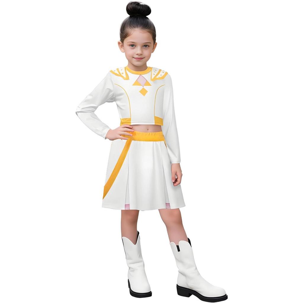 Mädchen Schule Bühnenauftritt Pop-Sänger Karnevalsparty Rollenspielkostüme Kinder Verkleidungsspiel Halloween Cosplay Outfit Anzug Set