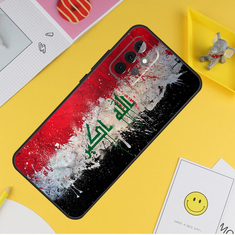 Iraqi Iraq National Flag Phone Case For Samsung Galaxy A53 A33 A13 A12 A32 A52 A14 A34 A54 A15 A25 A35 A55 A71 A51
