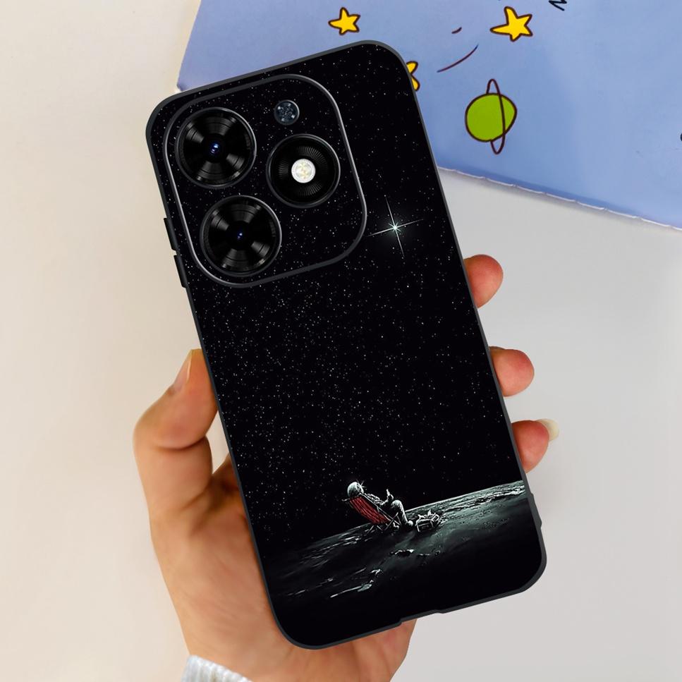 

Cover For Tecno Spark Go 2024 BG6 Case Luxury Flower Girl TPU Soft Silicone Cover For Spark Go 2024 Pop 8 6.6 Phone Case Coque Tecno Spark Go 2024