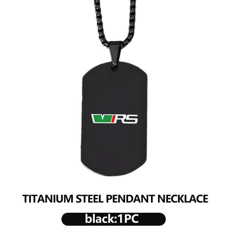 CTGI2 For Skoda Car Logo Necklace Stainless Steel Hang Tag Necklace Fashion Pendant Accessories Rapid Octavia Derivative Enyaq-iV