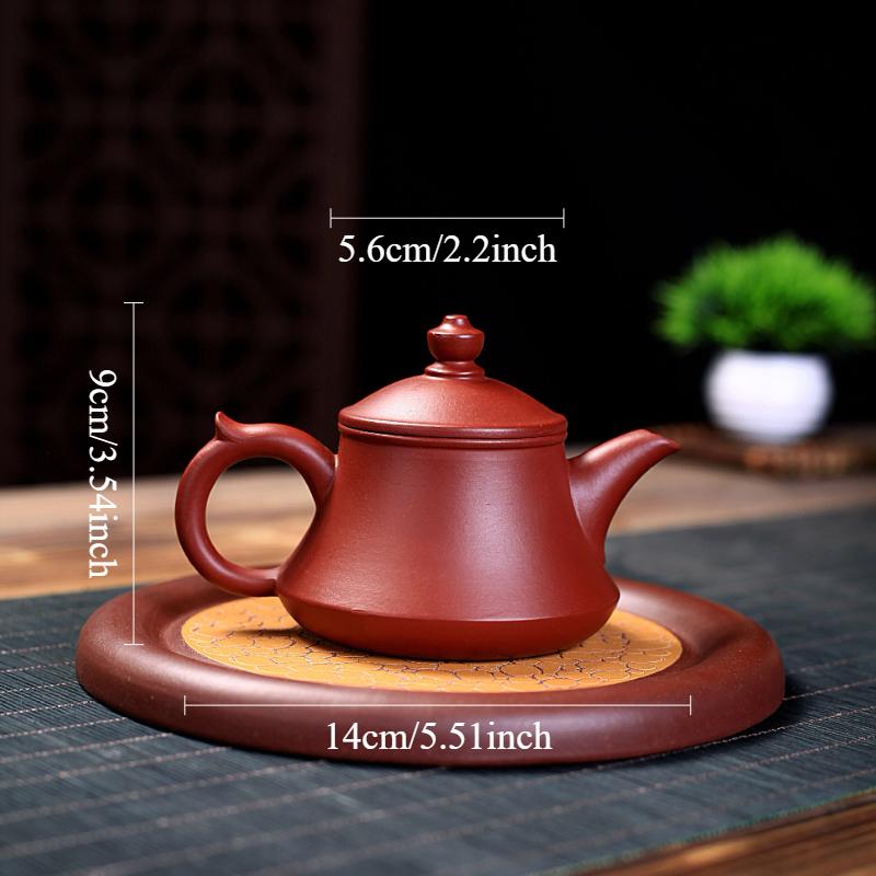 

210ml Yixing Dahongpao Douli Purple Clay Pot 10 Hole Handmade Teapot High End Chinese Style Teapot for Household Use
