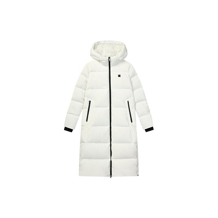 

Fila Спортивная повседневная куртка средней длины с толстым капюшоном и пуховым наполнителем, зимняя женская верхняя одежда, цвет облачно-грибной-белый, F11W147905F-WT XXL