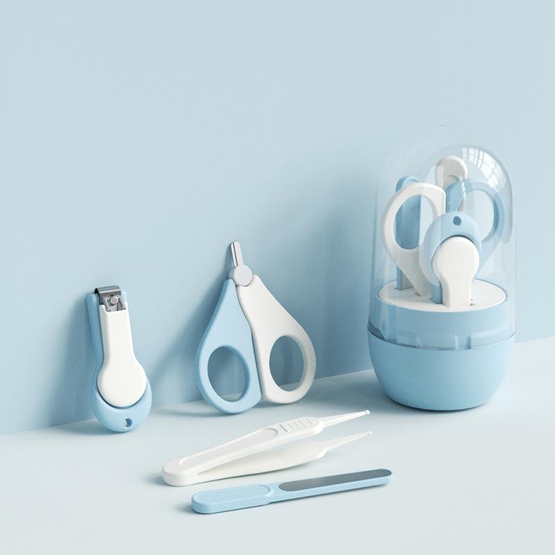 Safe Baby Nail Clipper Set: Anti-Pinch Scissors & File for Newborns and Children