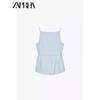 Zaprha 2025 New Arrival Fashionable Stylish Beaded Belt Vest Waistcoat Women's Outer Slim Looking 8372503