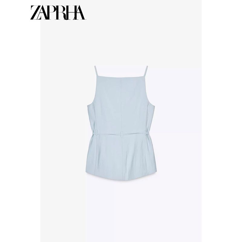 Zaprha 2025 New Arrival Fashionable Stylish Beaded Belt Vest Waistcoat Women's Outer Slim Looking 8372503