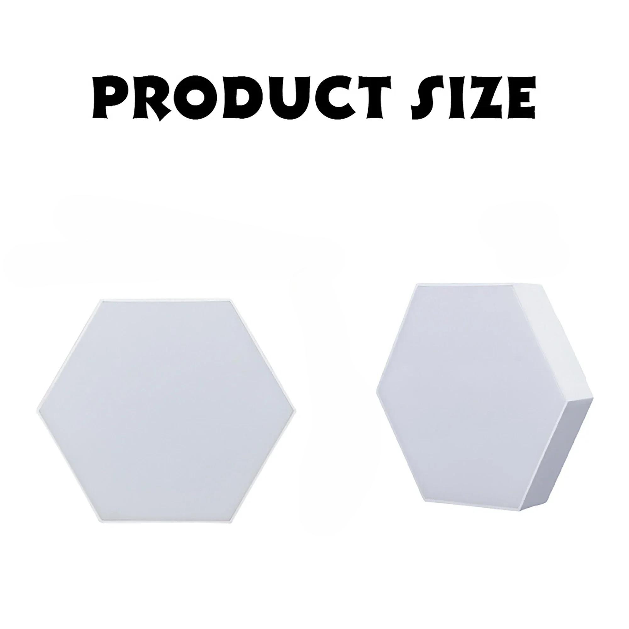 

1pcs Hexagonal Touch LED Wall Light - Neutral White Night Light with Energy-Saving Design WHITE