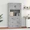 VidaXL Highboard Concrete Grey Engineered Wood 3185387