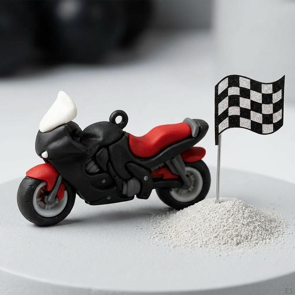 28Pcs Motorbike Cake Toppers Little for Crafts Projects Birthday Anniversary