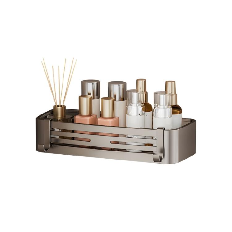 

Functional Suction Cup Rack For Wet districts Durable Plastic And Metal Mix Wall Mounted Storage With Detachable Design 1