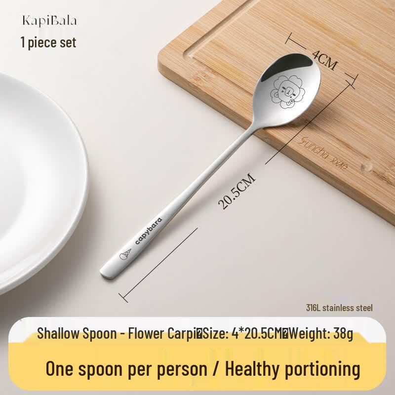 Suncha 316L Stainless Steel Soup Spoon