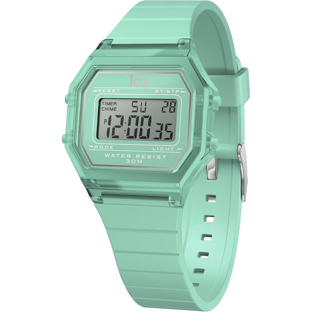 Ice Watch ICE Digit Retro Small 32mm Clear Azur Blue Unisex Wristwatch