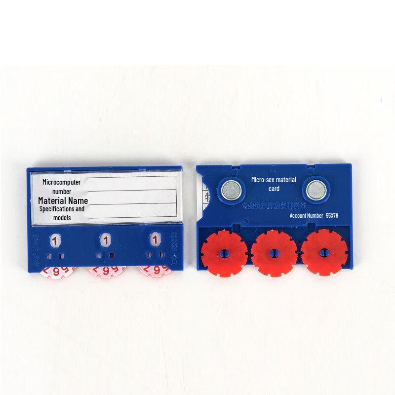 Wanzun Rolling Magnetic Shelf Labels Blue