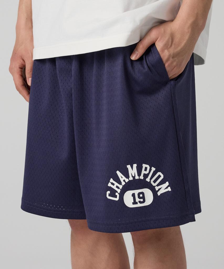 CHAMPION Basketball Mesh Shorts Navy