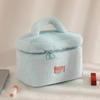 Soft Plush Large Capacity Makeup Bags For Women Daily Cosmetics Organizer Simple Style Tote Travel Toiletry Bag