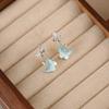Zircon Crystal Butterfly Stud Earrings – Stylish & Versatile Design for Women