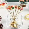 6pcs/set Christmas Spoons Stainless Steel Teaspoons for Coffee Ice Cream Sugar