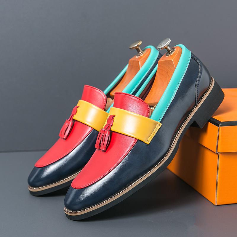 Britský styl Módní svatební boty pro muže Špičaté kožené společenské boty Velikost 38-48 Luxusní boty Muži Zapatos De Vestir Hombre