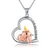 [YFN] Capybara Necklace for Women, 925 Sterling Silver, Capybara Pendant, Capybara Birthday Necklace, Capybara Accessory, Capybara Gift for Her