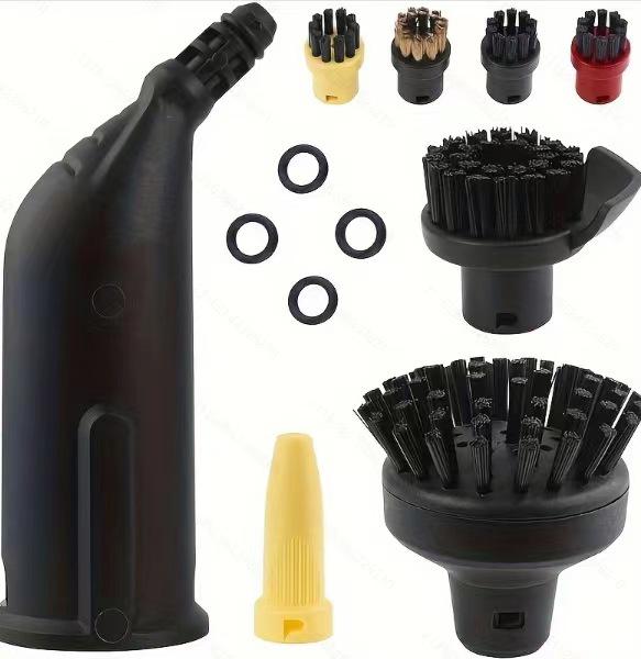 Kärcher SC Series Steam Accessories Set: Includes Small Round Brush, Copper Brush, Floor Nozzle