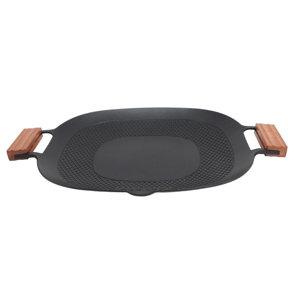 Barbecue Grill Pan Nonstick Coating Fast Heating Barbecue Stovetop Plate Grilling Skillet Pan for