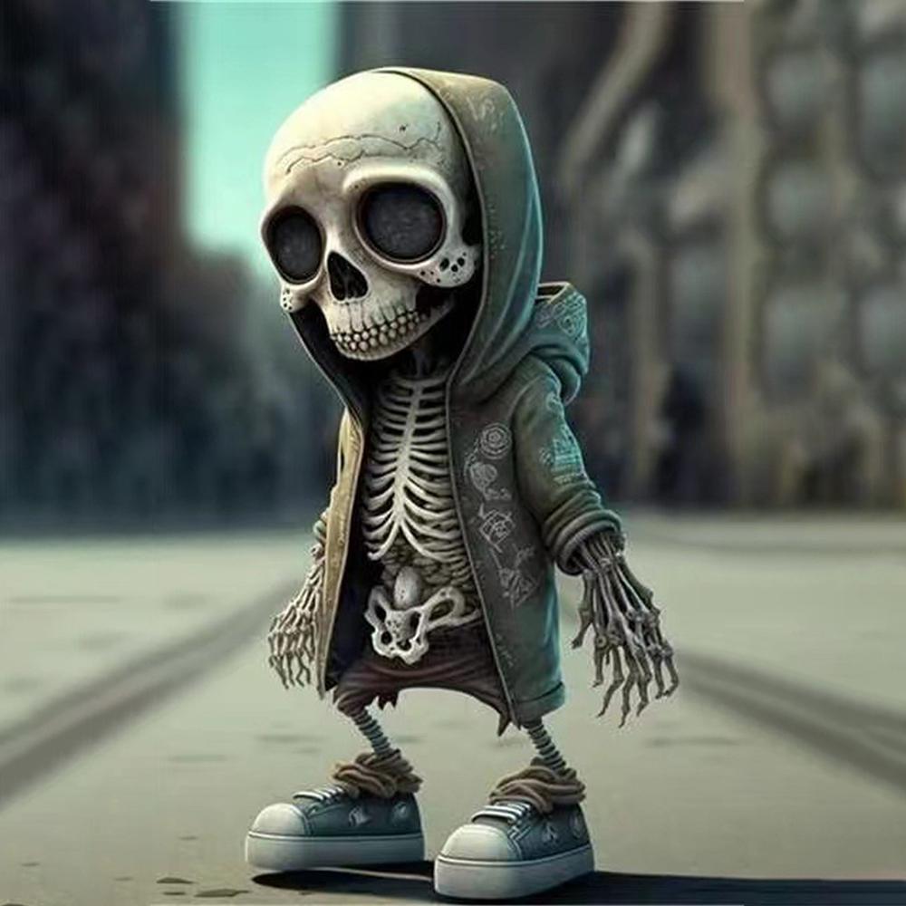 Photo Props Unique Design Spooky And Funny Dress Up Props Halloween Decoration Striking Desktop Decorations Skull Doll Ornaments