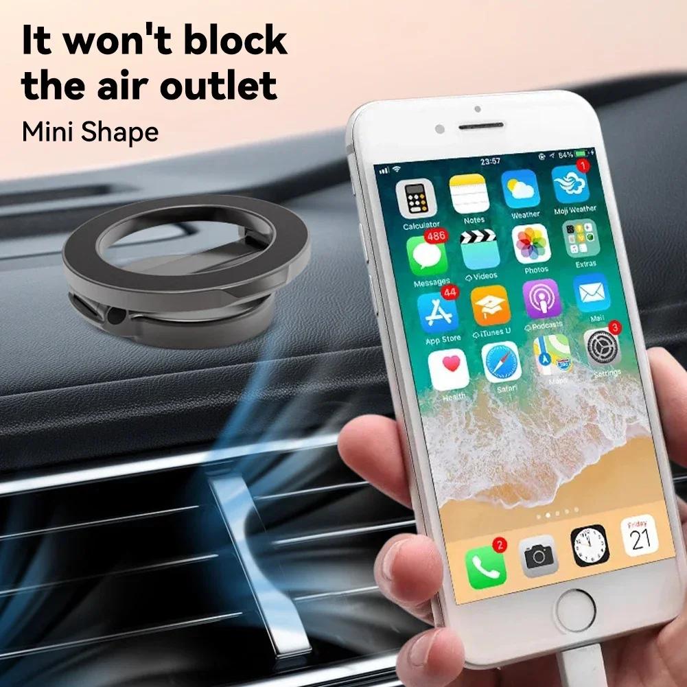 Magnetic Car Phone Holder - Strong Magnet Bracket Mount for iPhone 15/14/13, Samsung, Xiaomi & More+