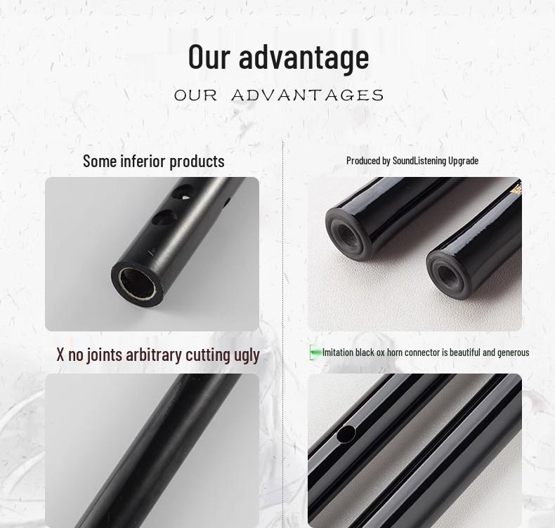 Querflöte aus Bambus, CDEFG-Tasten, Klassischer Stil für Schüler und Anfänger