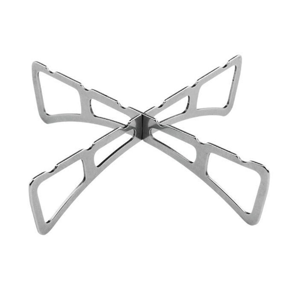 Stainless Steel Cross Steaming Rack Portable Steaming Rack Outdoor Camping Gifts Kitchen Pot Mat