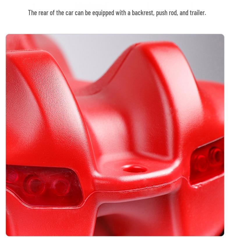 German BIG Bobby Car: New Generation Walker, Glider, Twist Car with Backrest and Sit-On Toy Accessories.