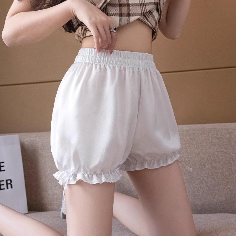 

Women s Summer Bow Safety Shorts – Lightweight Anti-Exposure Loose Skirt Overlay L [120-160 jin]