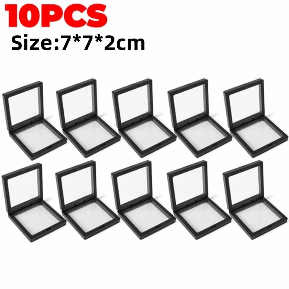 10Pcs Plastic PE Film Storage Box Suspension Jewelry Case  Jewelry Retail Packaging