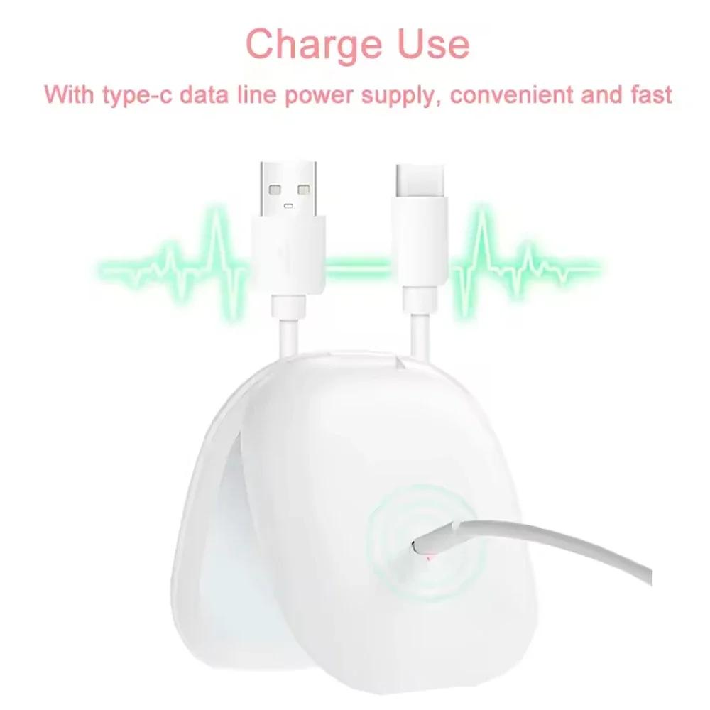 LED Lighted Travel Makeup Mirror Rechargeable 1x/5x Magnifying 3 Light Colors & Brightness Dimmable Portable Compact Mirror