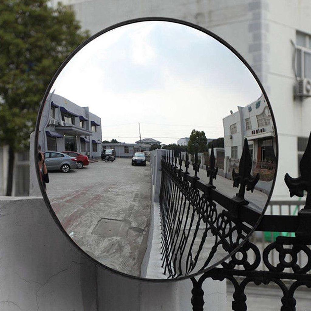 3 Size 180 Degrees Traffic Wide Angle Mirror Safety Outdoor Indoor Mirror Angle Convex Security Mirror Wall Dome Replacement 30/45/60cm