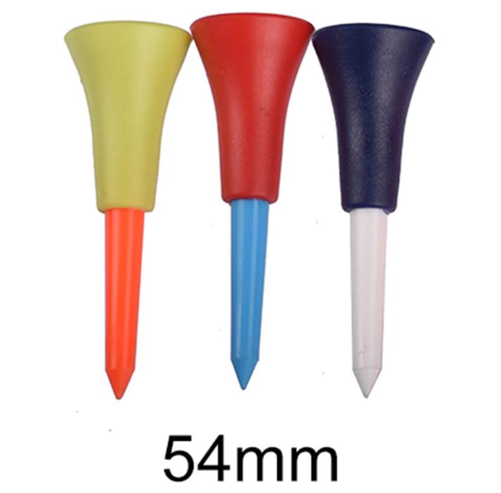 

50Pcs Plastic Golf Tees Multi Color 8.3CM 72mm 54mm Durable Rubber Cushion Top Golf Tee Golf Accessories For Golf Sprot New