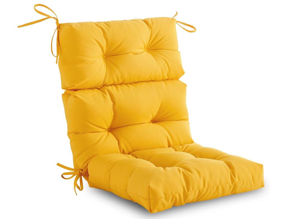 

112x53cm Recliner Soft Back Cushion Rocking Chair Cushions Lounger Bench Cushion Garden Chair Pad Cushion Indoor Outdoor Chaise жовтий