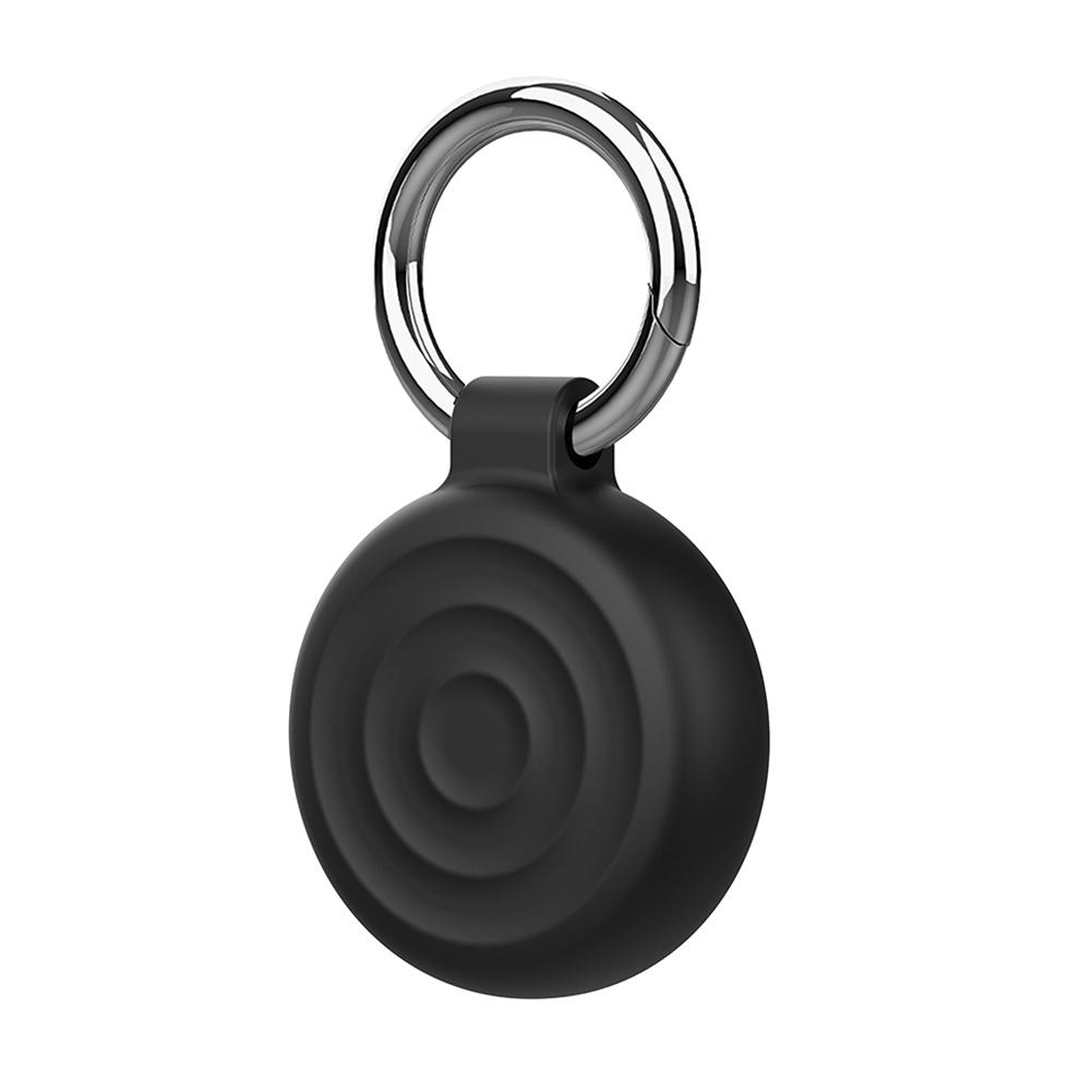 2 PCS Silicone Case for Apple AirTag Key Ring Cases Tags Chain Protective Keychain Cover Holder Case for Dog Collar Luggage Keys