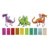 Kit loisirs créatifs enfant - Mosaïque dragons - 3D - 3 modèles